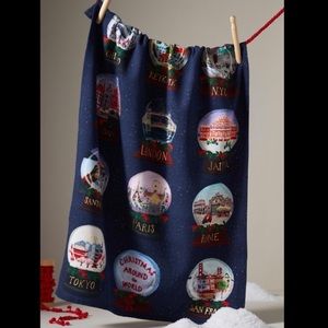 Anthropologie Christmas Around the World Tea / Dish Towel